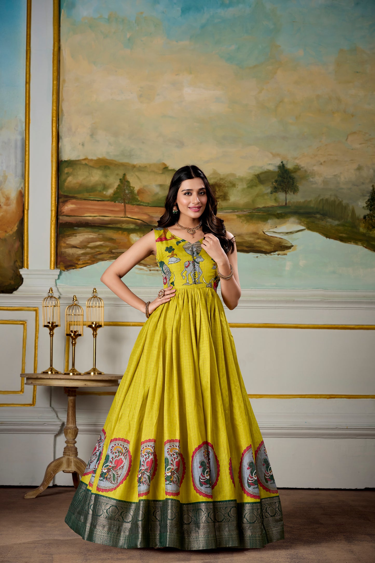 Soft, regal, and oh-so-stunning—Dola silk gowns are pure perfection (YELLOW)