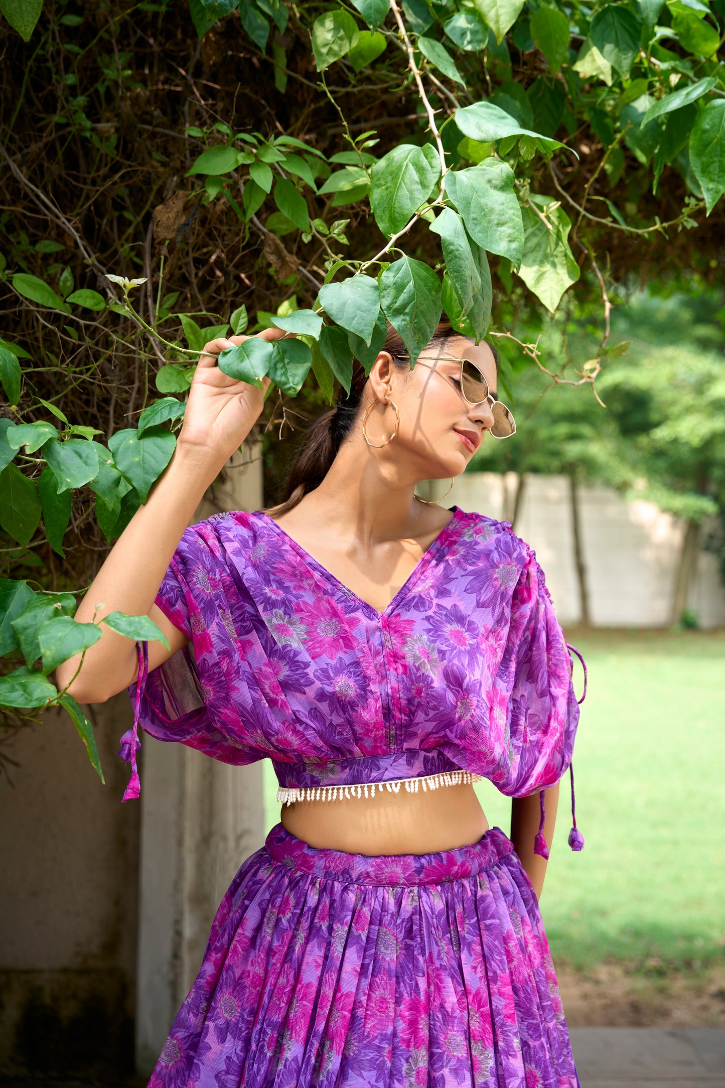 The chiffon floral print co-ord set was the epitome of effortless elegance, making her feel confident and beautiful