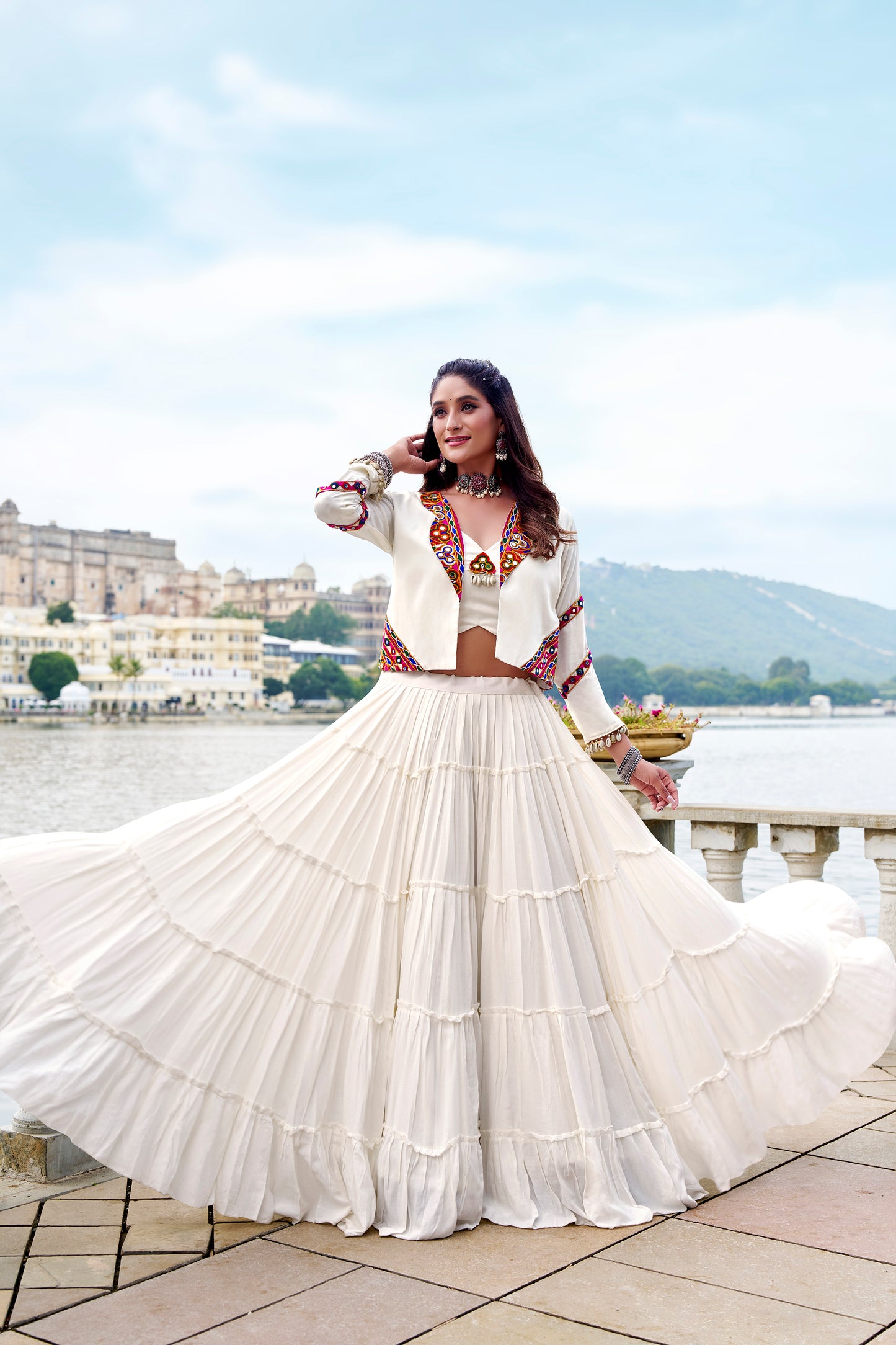 For nine nights, I live in the colors of culture, wrapped in the flowing comfort of Rayon.