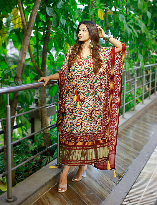 This Oversize Kaftan dress is the best choice for the summer, can be transformed for any occasion from casual to Special Occasion.