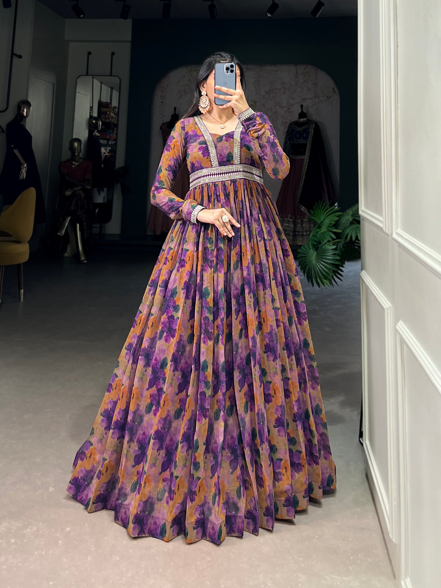 Floral finesse with a georgette touch