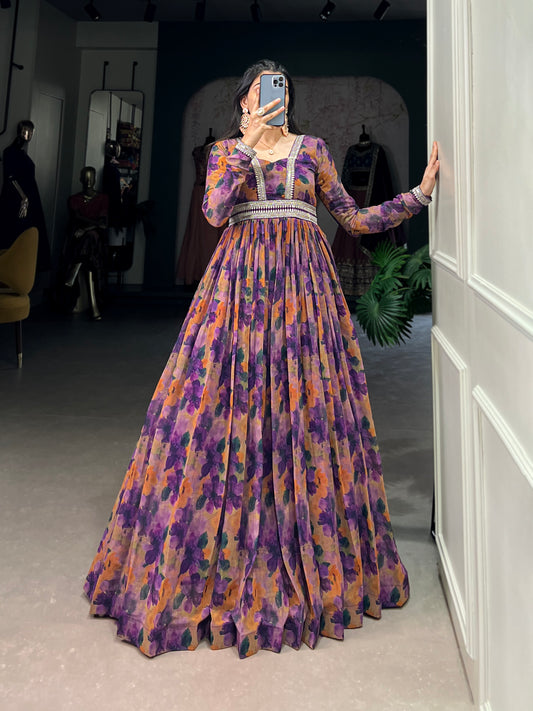 Floral finesse with a georgette touch