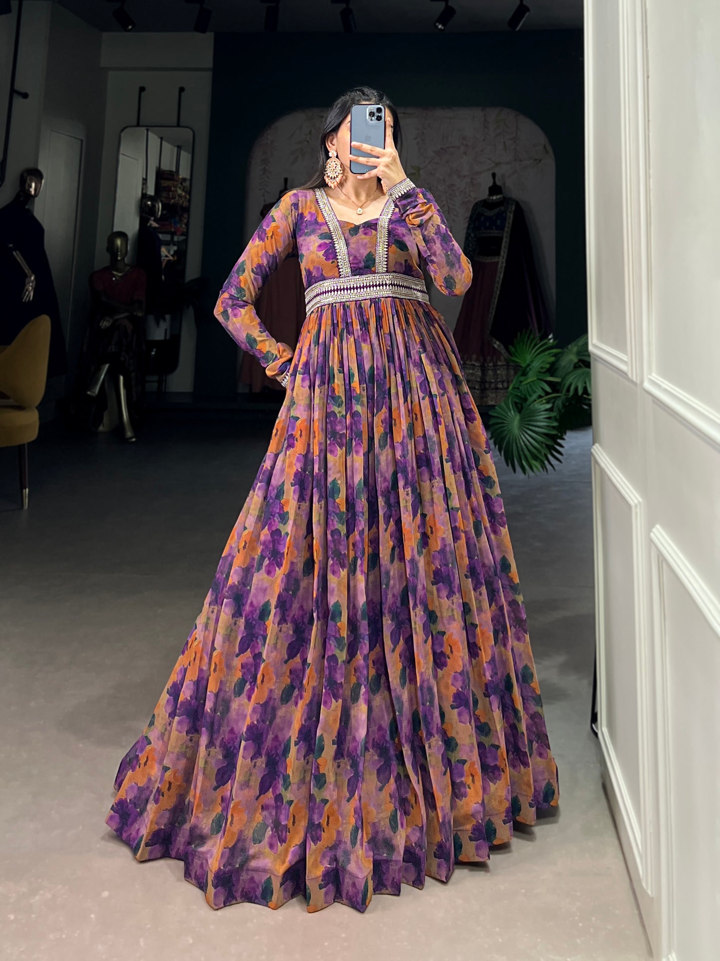 Floral finesse with a georgette touch