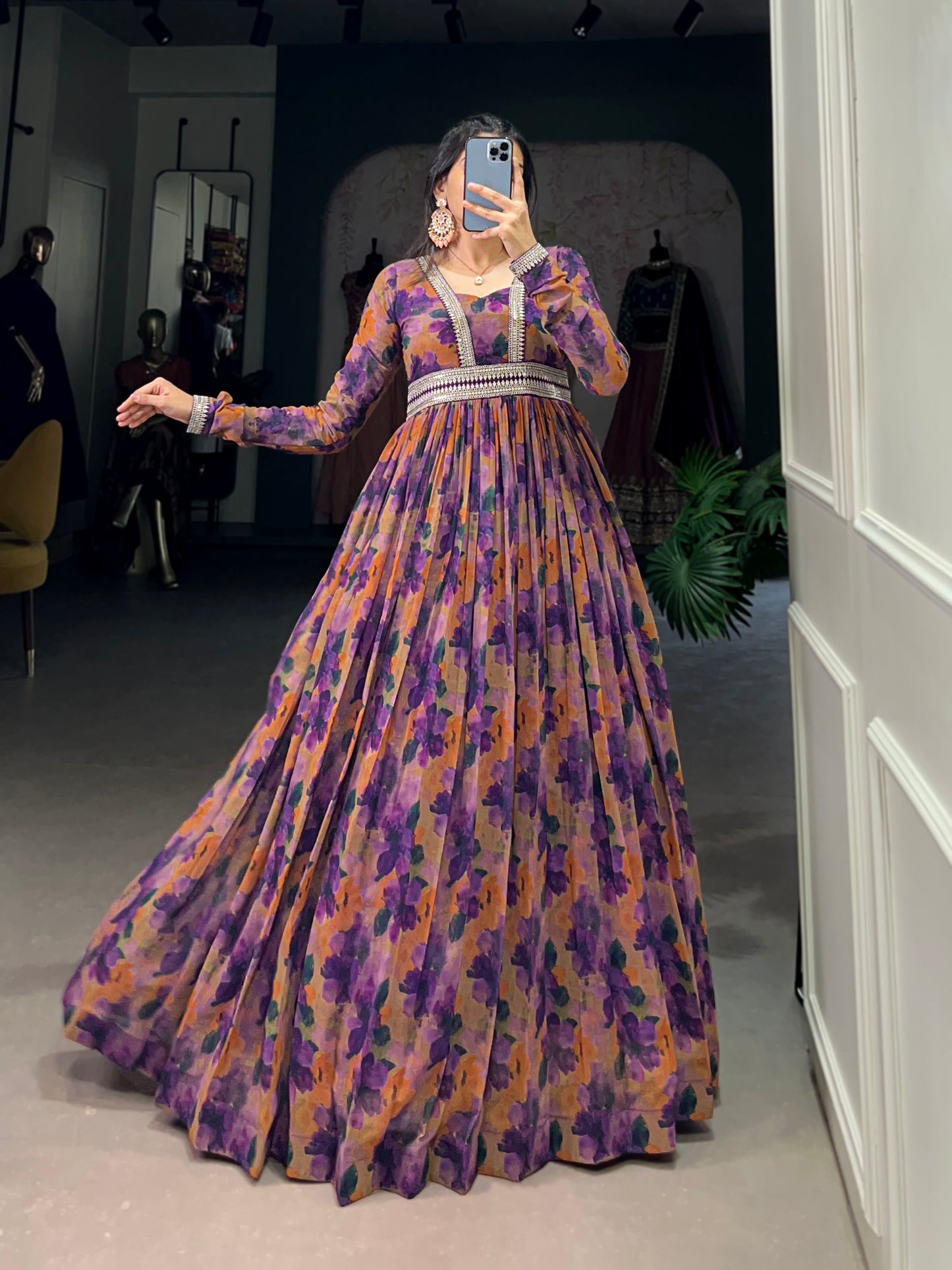 Floral finesse with a georgette touch