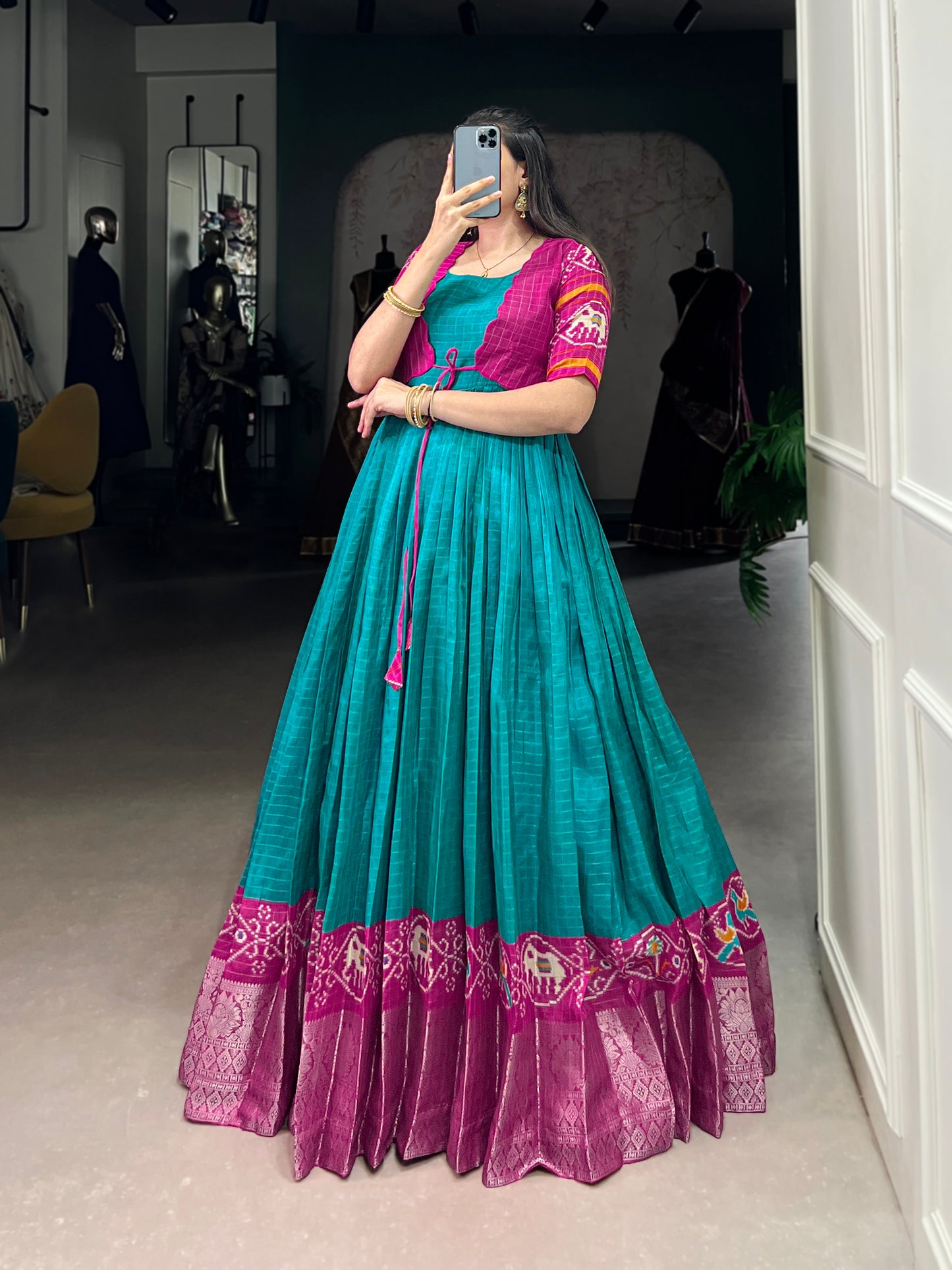 This gown brings together classic charm and contemporary grace in every fold.