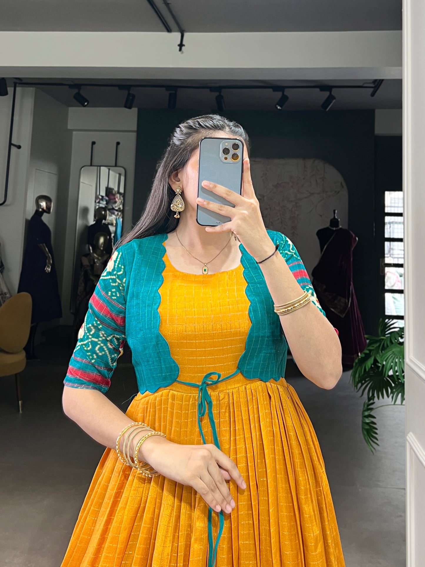 This gown brings together classic charm and contemporary grace in every fold