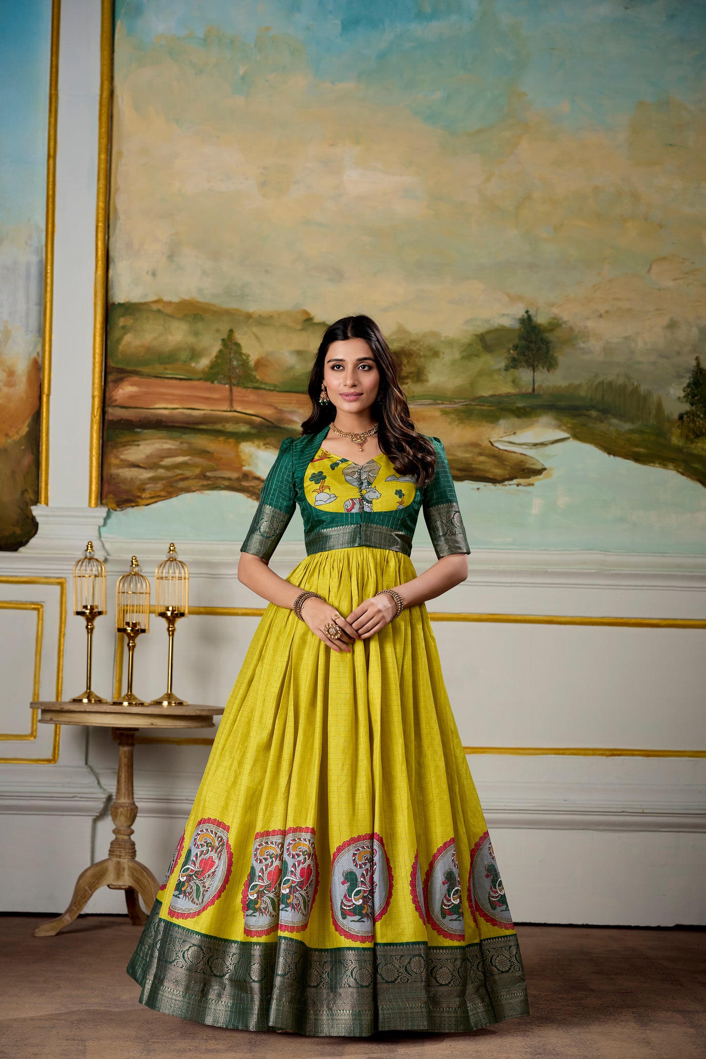 Soft, regal, and oh-so-stunning—Dola silk gowns are pure perfection (YELLOW)